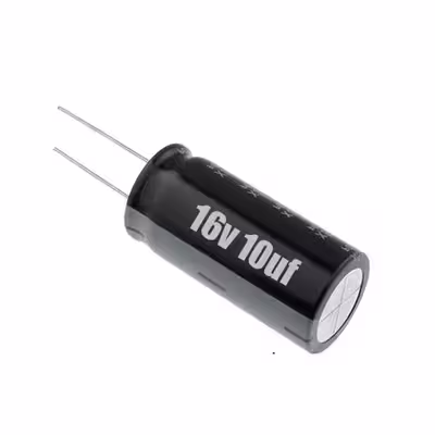 خازن الکترولیت 10 میکروفاراد مدل 16V بسته 5 عددی