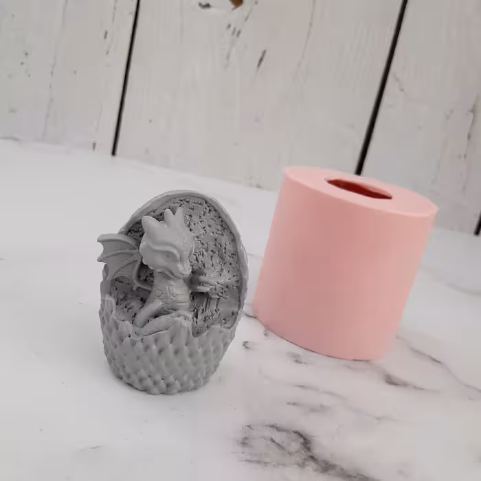 قالب شمع مدل اژدهای تخم مرغی