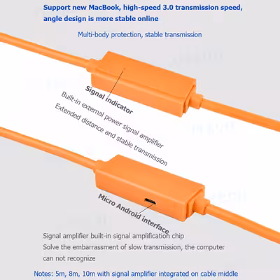 کابل تبدیل USB به MiniUSB یو اِل‌ تی یونیت کد 01 طول 5 متر
