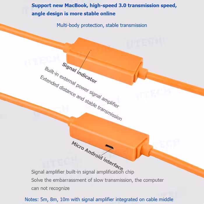 کابل تبدیل USB به MiniUSB یو اِل‌ تی یونیت کد 01 طول 5 متر