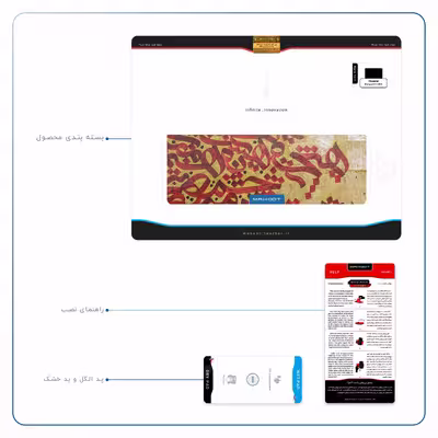 برچسب پوششی ماهوت مدل Nastaliq-6 مناسب برای تبلت هوآوی Matepad T10 2020 AGS-L09