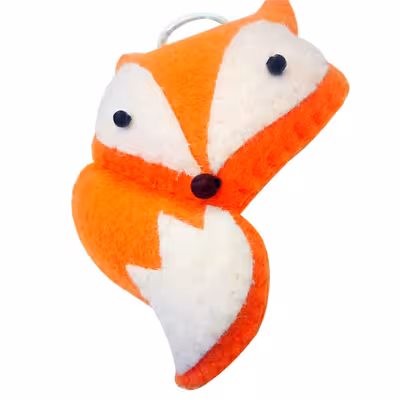 آویز عروسکی مدل روباه نمدی