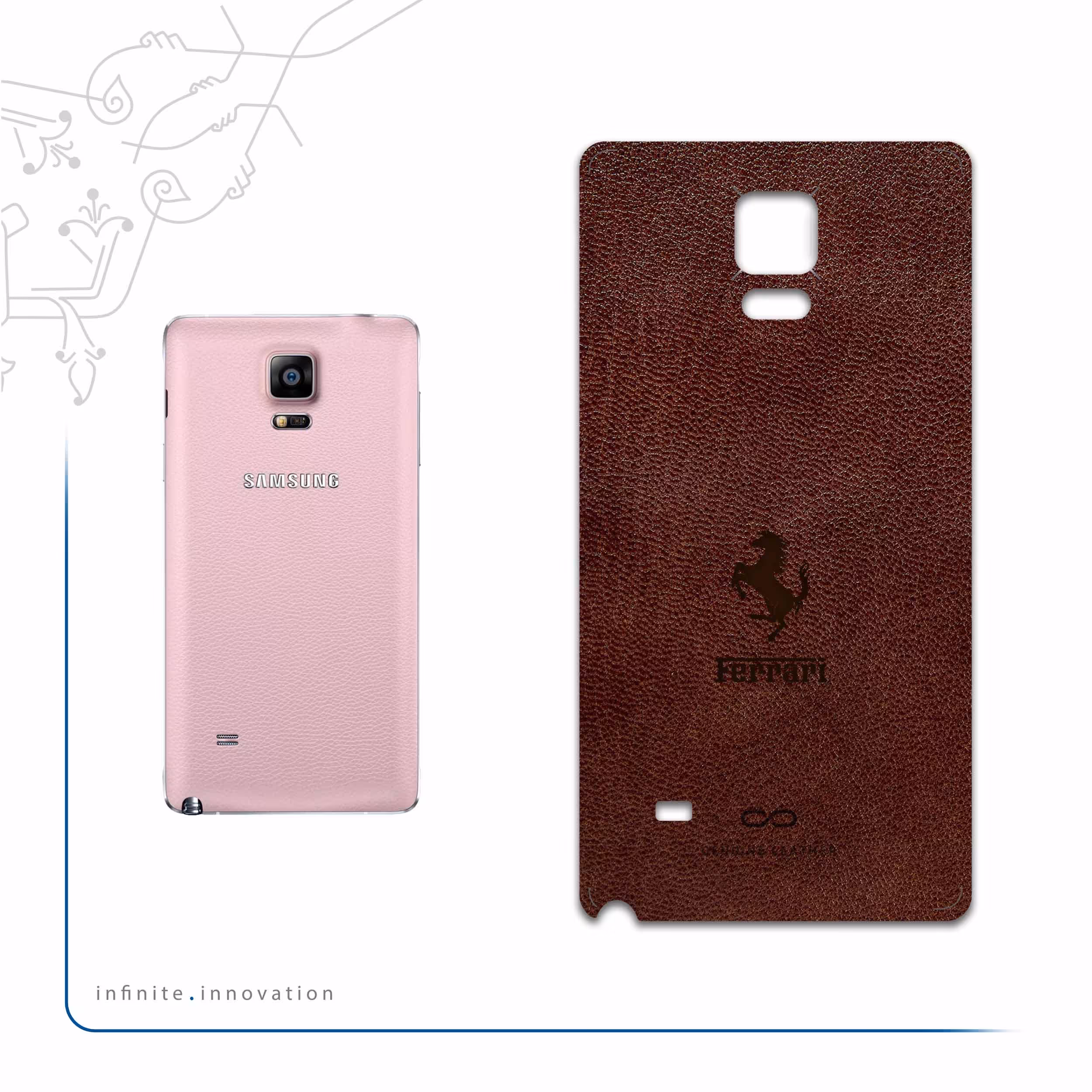 برچسب پوششی ماهوت مدل NL-FRRI مناسب برای گوشی موبایل سامسونگ Galaxy Note 4