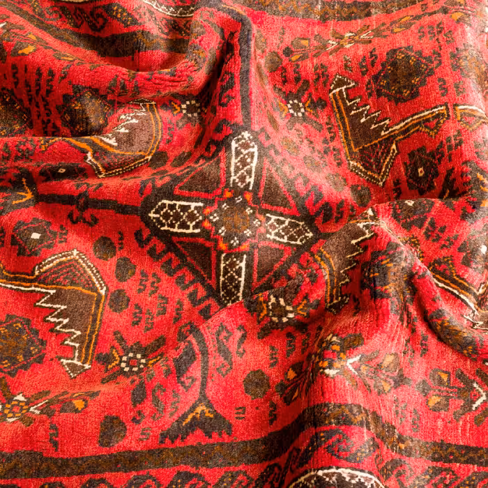 فرش دستبافت دو و نیم متری مدل نقشه بلوچ  کد 72.1011