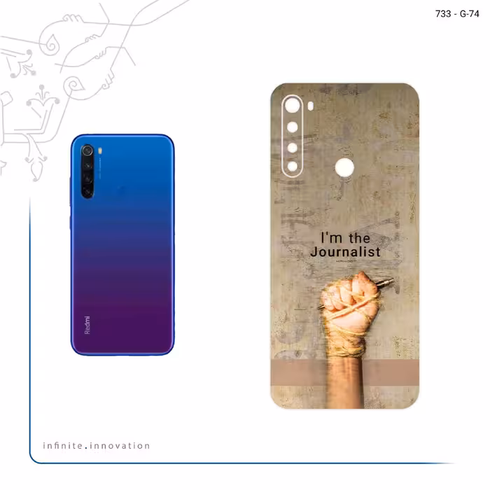 برچسب پوششی ماهوت مدل Journalist مناسب برای گوشی موبایل شیائومی Redmi Note 8T