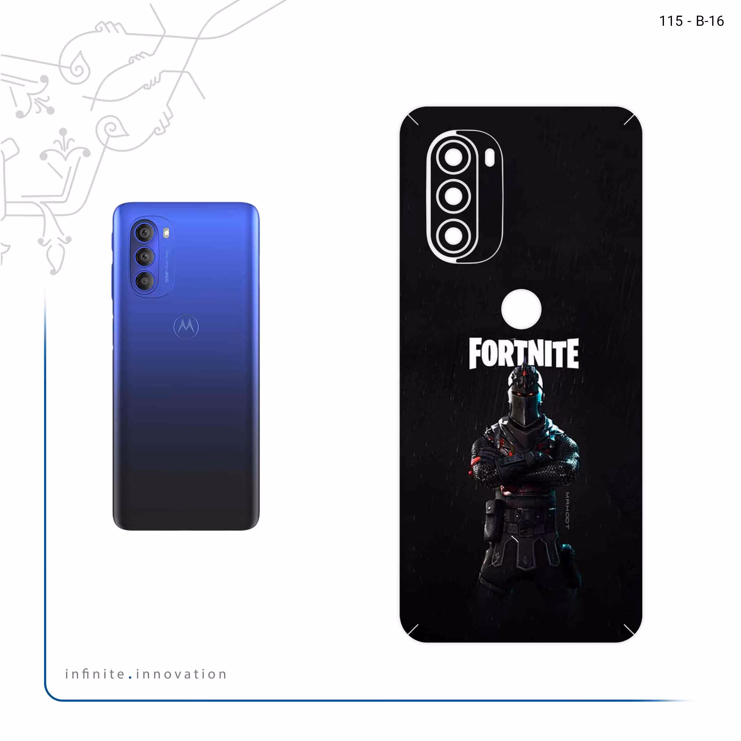 برچسب پوششی ماهوت مدل FORTNITE مناسب برای گوشی موبایل موتورولا Moto G51 5G