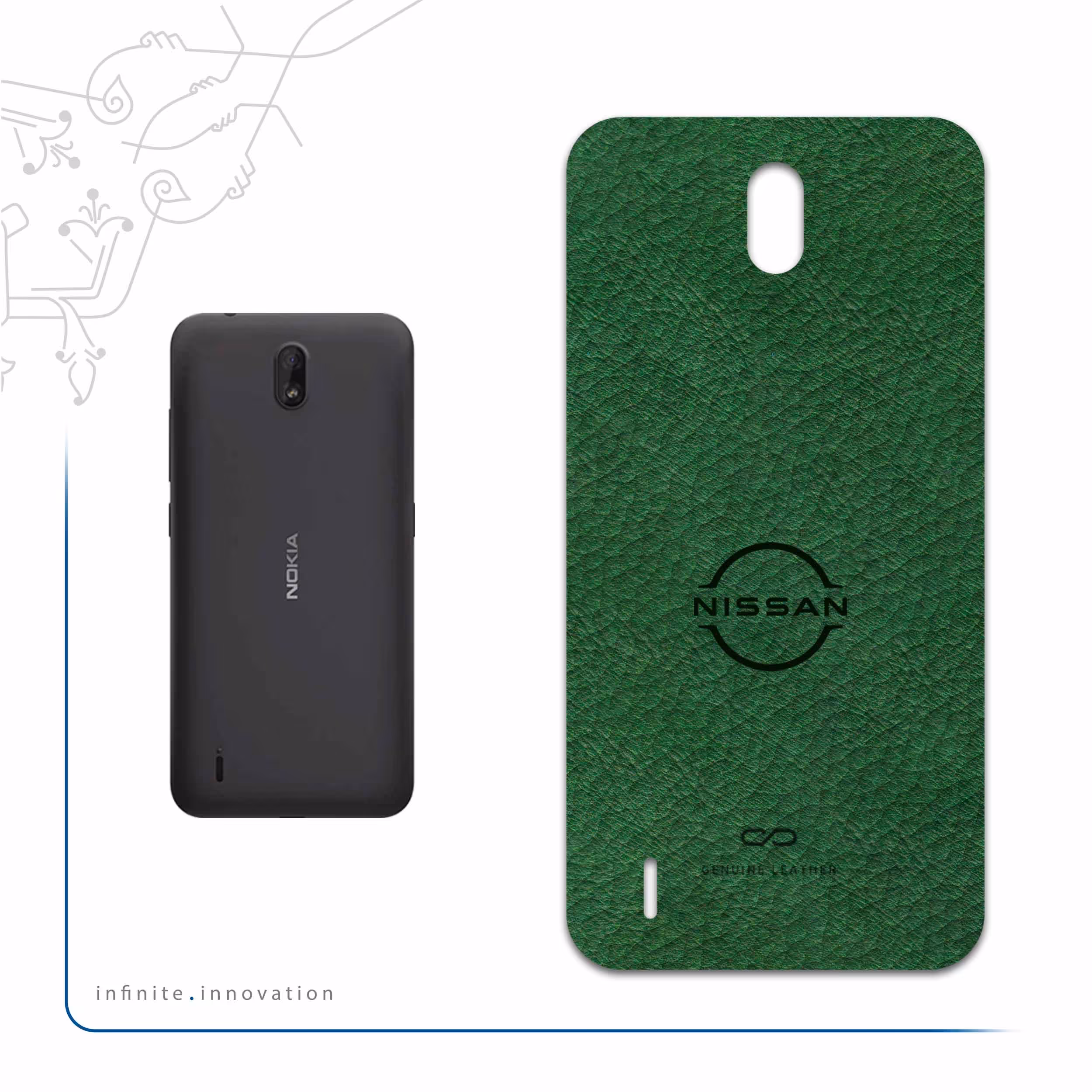 برچسب پوششی ماهوت مدل GL-NSSN مناسب برای گوشی موبایل نوکیا C1