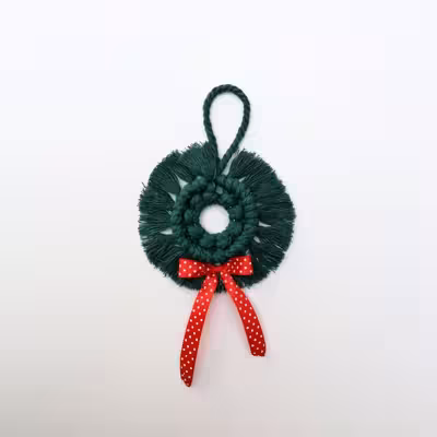 آویز بافتنی مدل زمستانی مجموعه 7 عددی