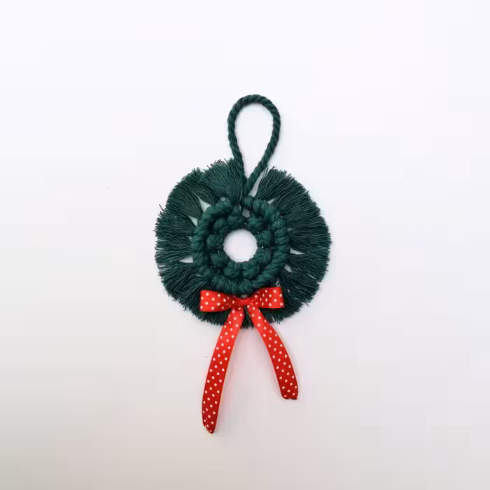 آویز بافتنی مدل زمستانی مجموعه 7 عددی