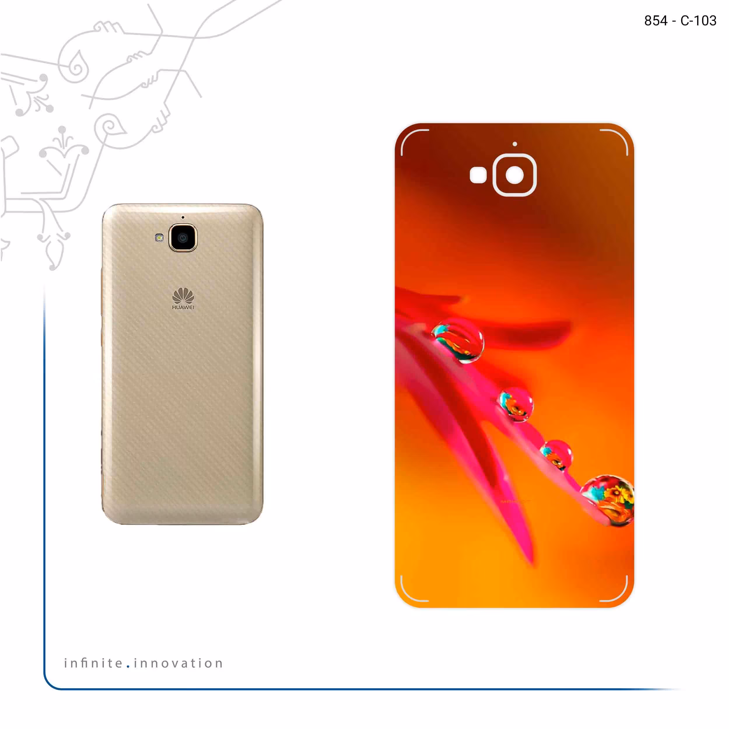 برچسب پوششی ماهوت مدل Plant dew مناسب برای گوشی موبایل هوآوی Y6 Pro