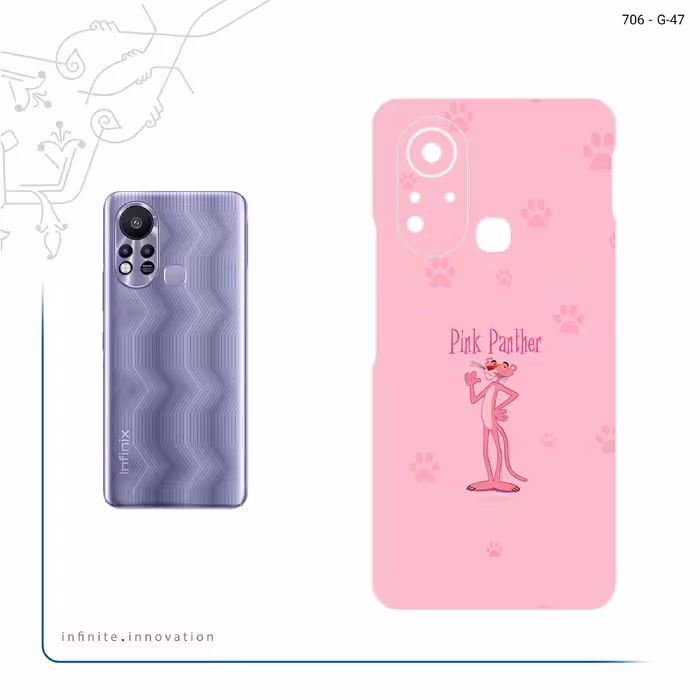برچسب پوششی ماهوت مدل The Pink Panther مناسب برای گوشی موبایل اینفینیکس Hot 11s
