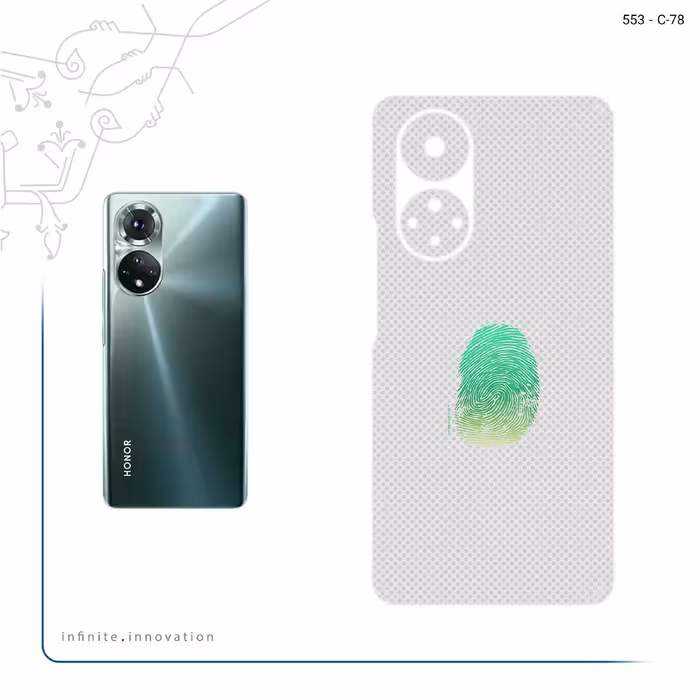 برچسب پوششی ماهوت مدل Minimal Fingerprint مناسب برای گوشی موبایل آنر 50