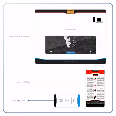 برچسب پوششی ماهوت مدل Ahmad-Shamlou مناسب برای تبلت سامسونگ Galaxy Tab S2 9.7 2016 T813N