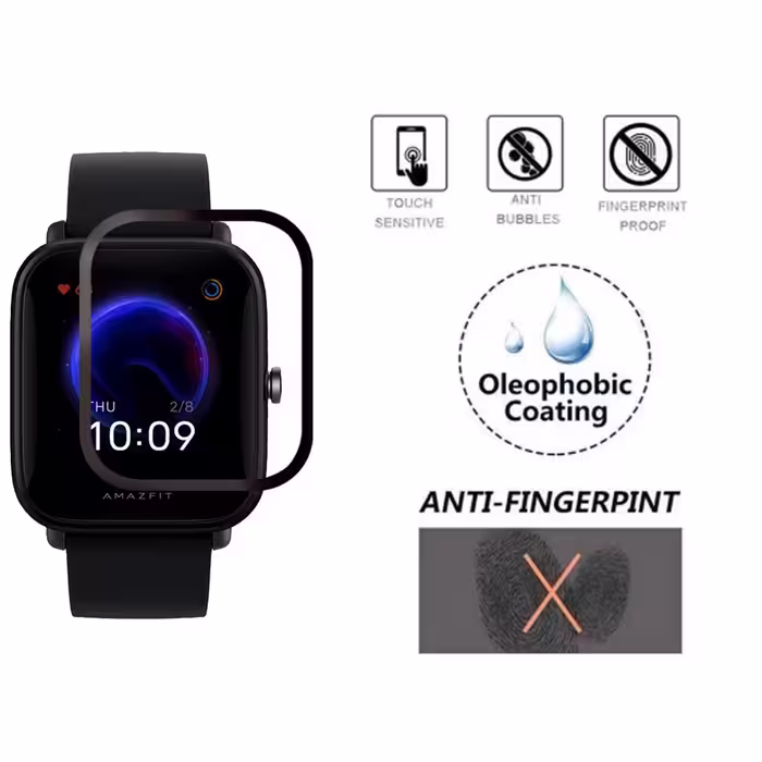 محافظ صفحه نمایش تراستکتور مدل PMTA-Glass مناسب برای ساعت هوشمند آمازفیت Bip U Pro