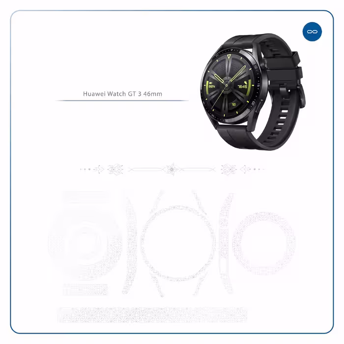 برچسب ماهوت طرح Gloss-Transparent مناسب برای ساعت هوشمند هوآوی Watch GT 3 46mm