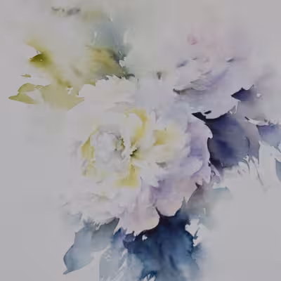 نقاشی آبرنگ طرح گل کد 042