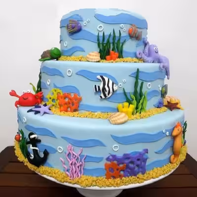 سیلیکون قالب گیری به گز مدل ماهی آکواریوم مجموعه 2 عددی