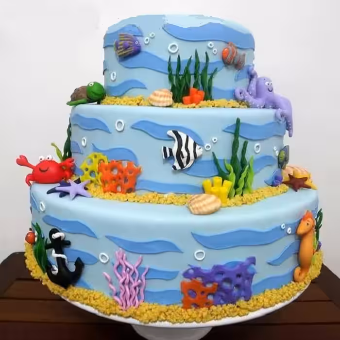 سیلیکون قالب گیری به گز مدل ماهی آکواریوم مجموعه 2 عددی