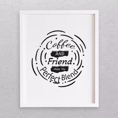 تابلو مدل نوشته انگلیسی COFFEE کد 318