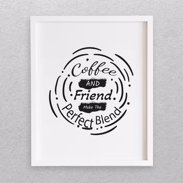 تابلو مدل نوشته انگلیسی COFFEE کد 318