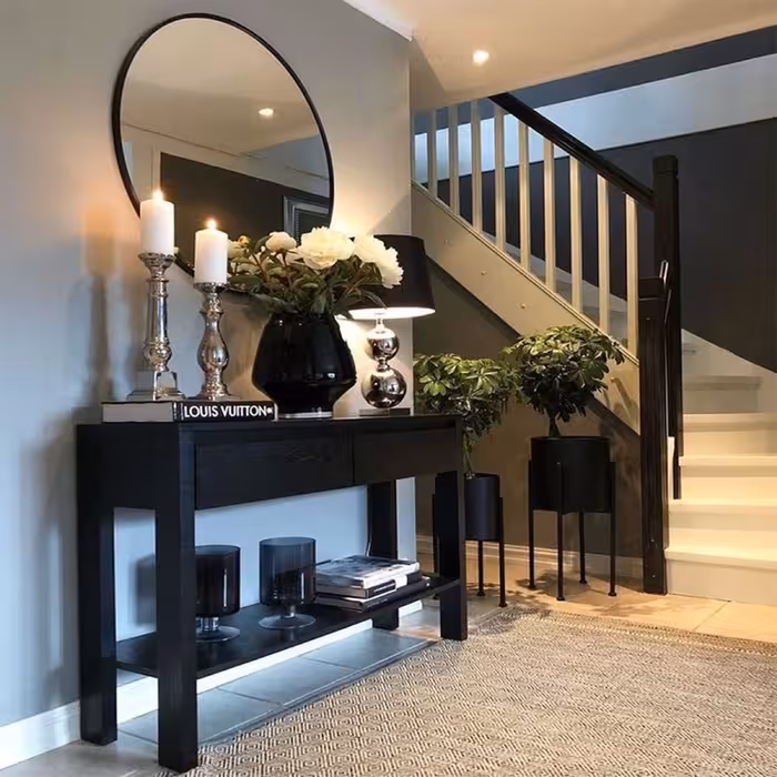 آینه مدل گرد طرح ظریف کد F-90