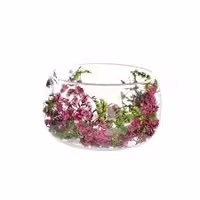 پیاله دوجداره گلدار پیرکس 450 میل