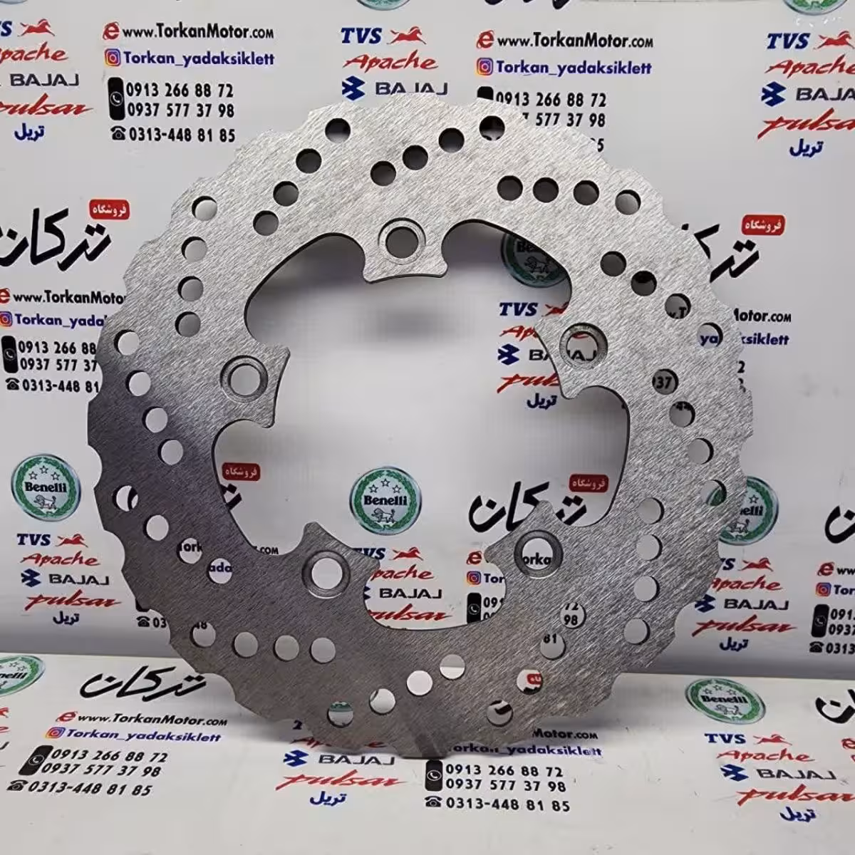 دیسک ترمز عقب موتور SYM گالکسی NA و NH ( کیفیت درجه 1 )