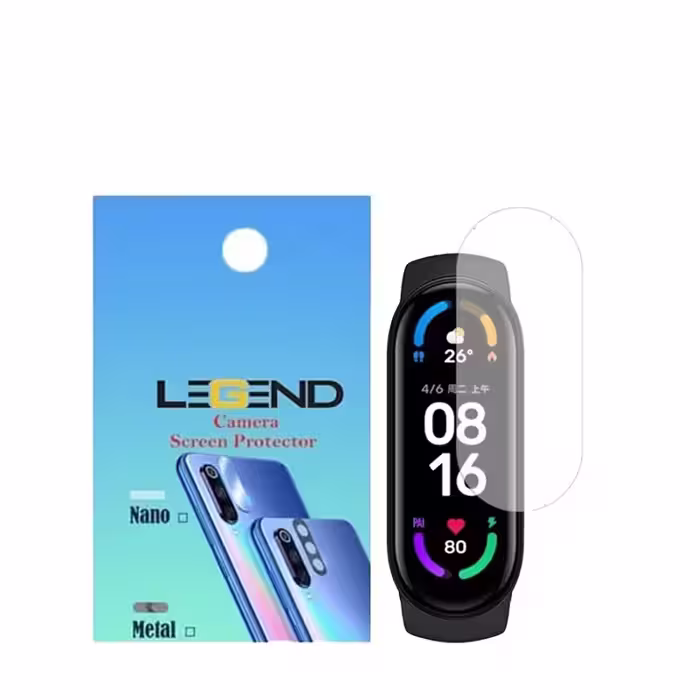 گلس محافظ صفحه نمایش لجند مدل TPU مناسب برای ساعت هوشمند شیائومی Mi Band 7