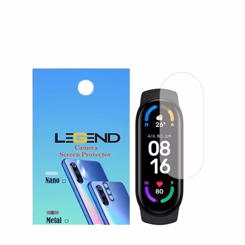 گلس محافظ صفحه نمایش لجند مدل TPU مناسب برای ساعت هوشمند شیائومی Mi Band 7