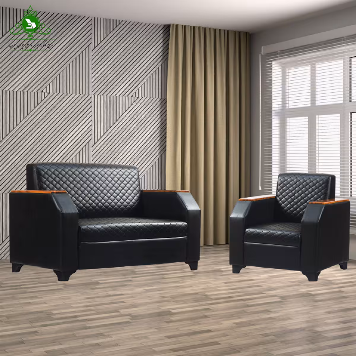 مبل نیم ست اداری مدل رز