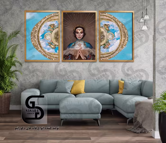 تابلو دکوراتیو سه تکه 60*40 درجه1