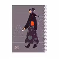 دفتر 100 برگ سیمی فانتزی الیپون طرح 12