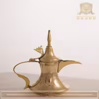 دله قهوه برنجی مدل دبی 21 سانت