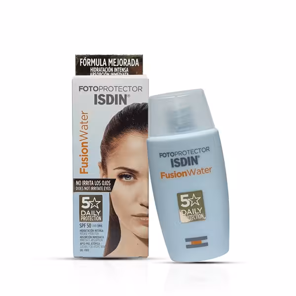 ضد آفتاب فیوژن واتر ایزدین بی رنگ اصل 50 میل | SPF50 Isdin fusion water fotoprotector