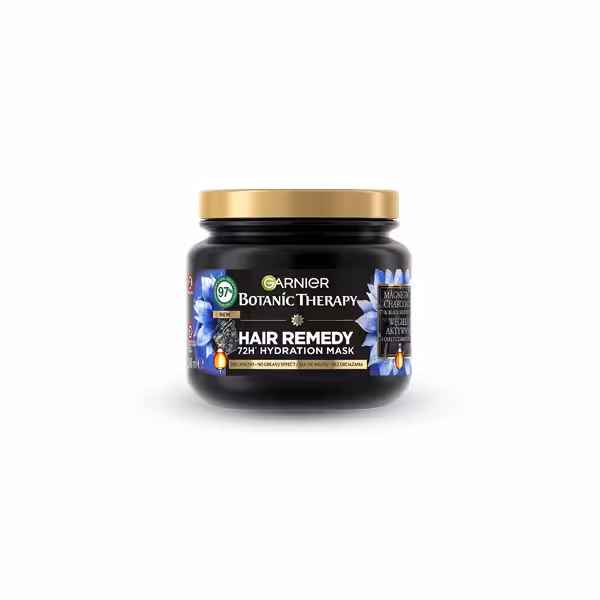 قیمت ماسک موی گارنیر زغال و روغن سیاه دانه آبرسان 72 ساعته 340 میل