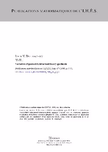 خرید و دانلود نسخه کامل کتاب Variation of geometric invariant theory quotients