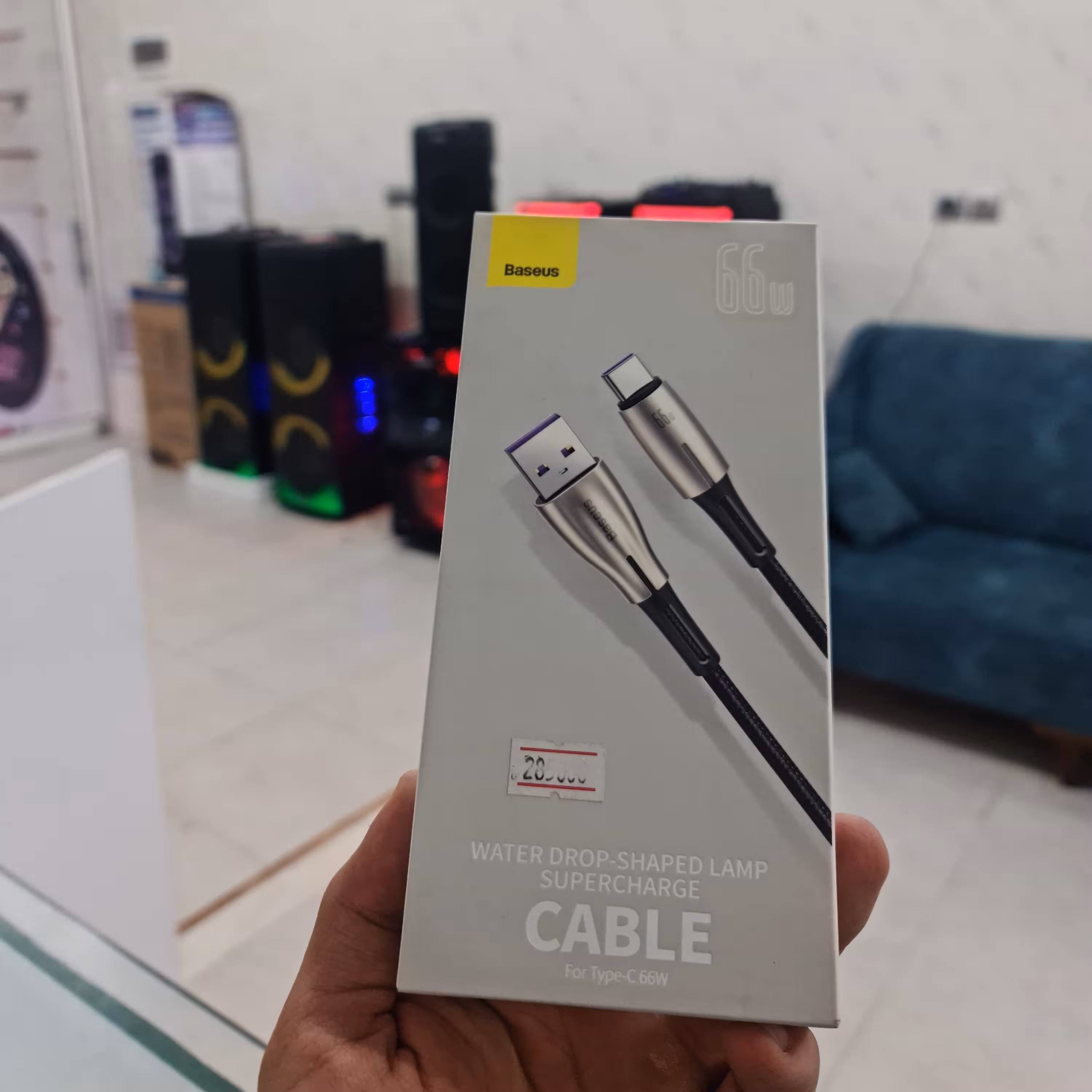 کابل شارژر تایپ سی برند بیسوس 66 وات کیفیت عالی ارسال رایگان