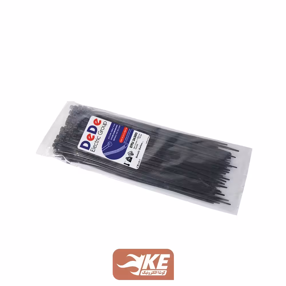 بست کمربندی آنتیUV طول 30 عرض 3.6 میلی DeDe بسته 100 عددی DTU36300