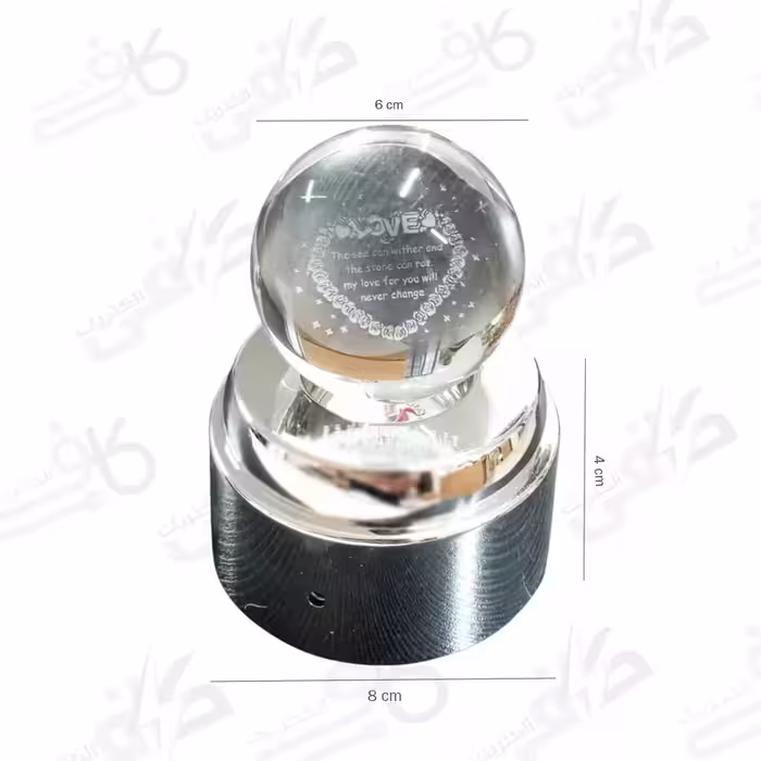 چراغ خواب گوی شیشه ای گردان