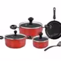 سرویس قابلمه 8 پارچه نچسب پرستیژ Prestige 8 Piece قرمز