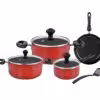 سرویس قابلمه 8 پارچه نچسب پرستیژ Prestige 8 Piece قرمز