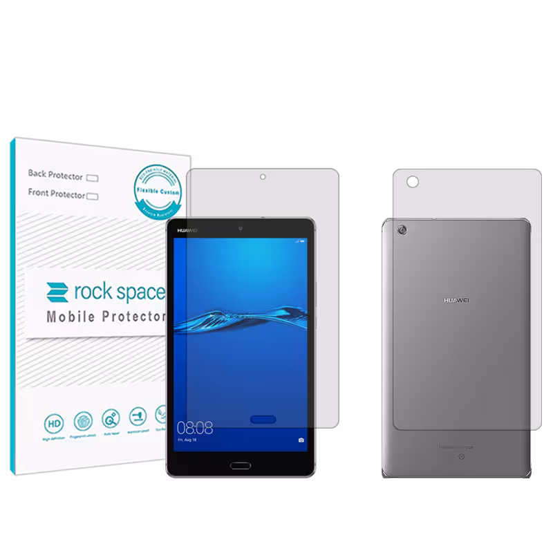 محافظ صفحه نمایش شفاف راک اسپیس مدل HyGEL مناسب برای تبلت هوآوی M3 Lite Edition 10.1 به همراه محافظ پشت گوشی