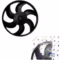 پروانه فن رادياتور-9پره- پيچي پژو 405 شرکتی اصل ایساکو - نمایندگی ایرانخودرو نقشینه