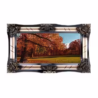 تابلو فرش ماشینی دنیای فرش طرح پاییز کد 447