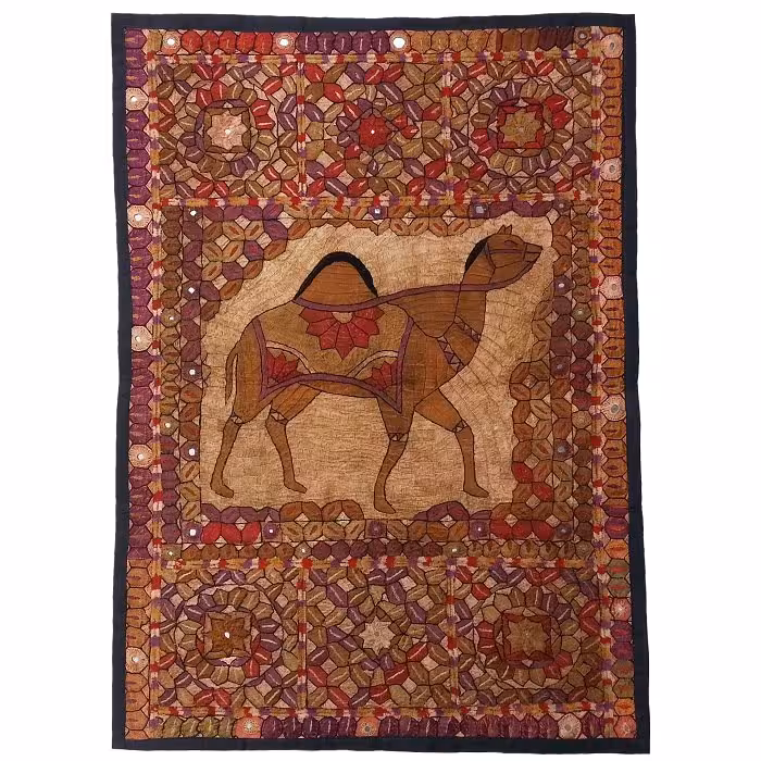 رومیزی سوزن دوزی ابریشم دیوار کوب کد GHAAB29