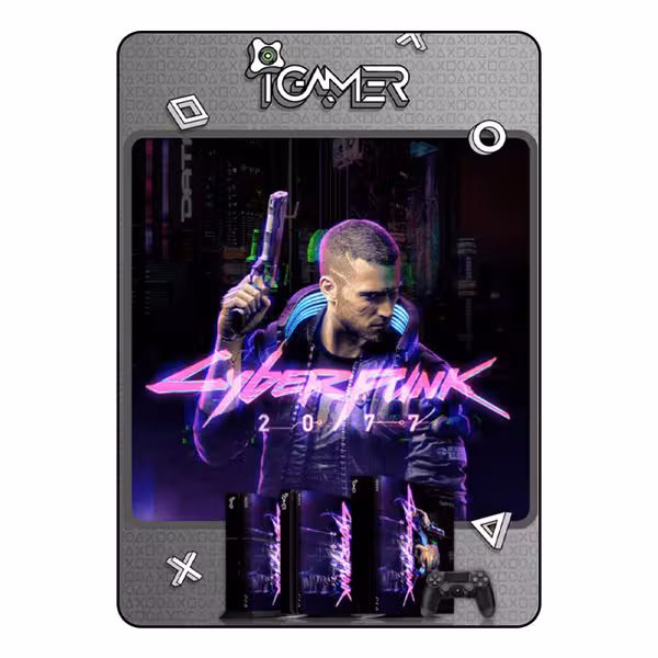PlayStation 4 Slim Skin – Cyberpunk – Code 1