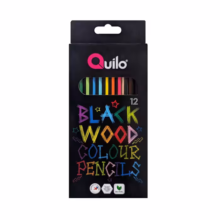 مداد رنگی رنگهای خاص 12 رنگ جعبه مقوايی کوییلو