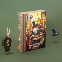 پازل کودک KID FANS مدل کتابخانه Wonder Land LIBRARY کد KS2423