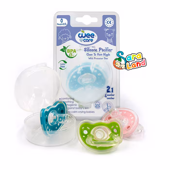 پستانک سیلیکونی سر گرد وی کر مدل P114 مخصوص نوزادان  0 ماه