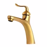 شیر روشویی مدل آرچر طلایی